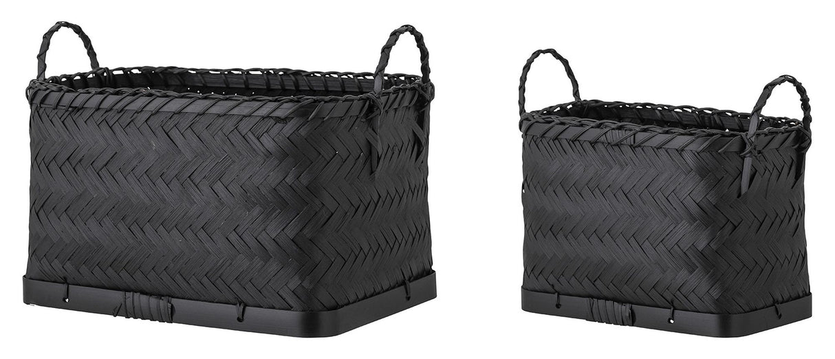 Bloomingville Carmil Basket Black, Seagrass