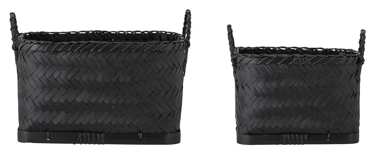 Bloomingville Carmil Basket Black, Seagrass