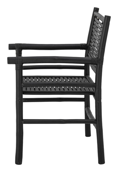 Bloomingville Coen Lounge Chair, Black, Bamboo