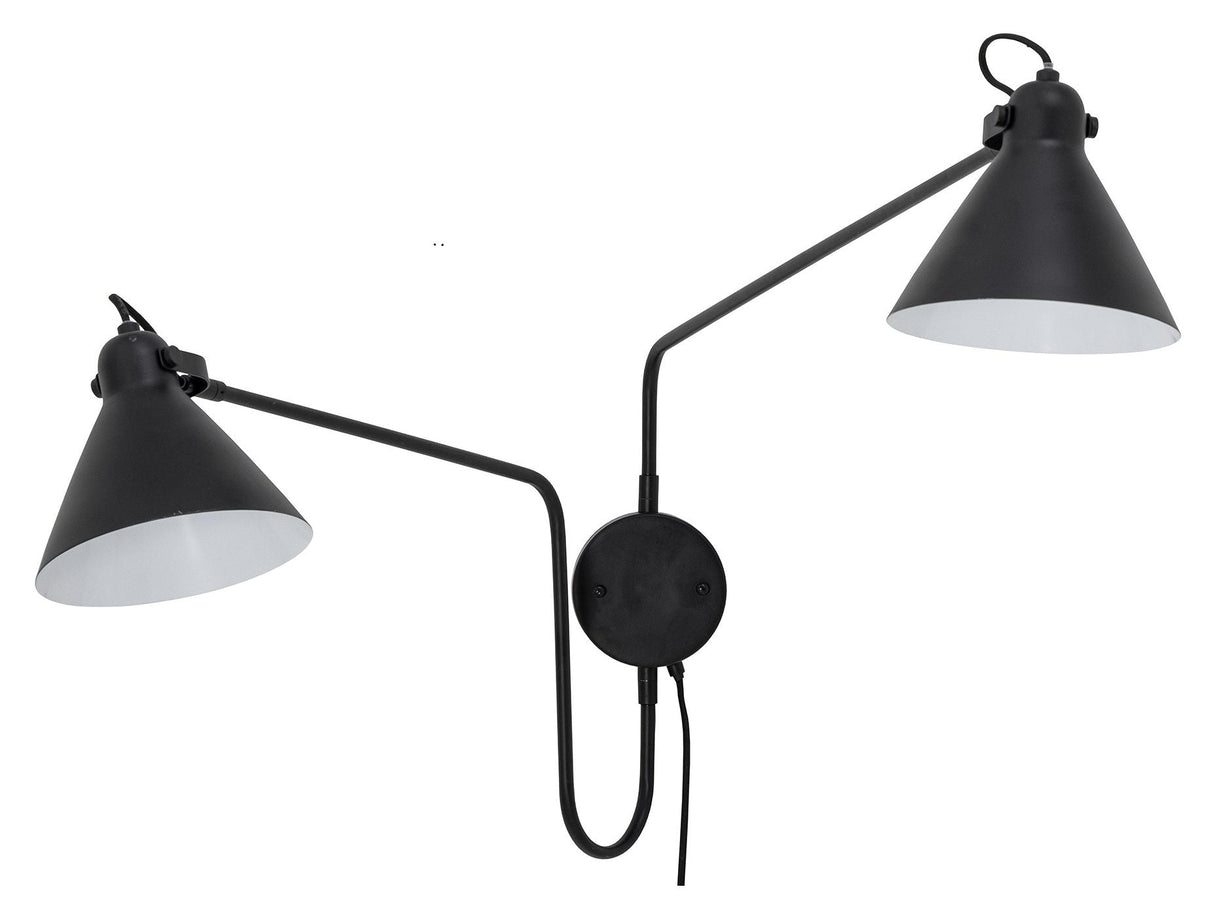 Bloomingville Felicity Wall Lamp, Black, Metal