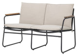 Bloomingville Hampton 2-seters sofa, svart, metall