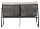 Bloomingville Hampton 2-seters sofa, svart, metall