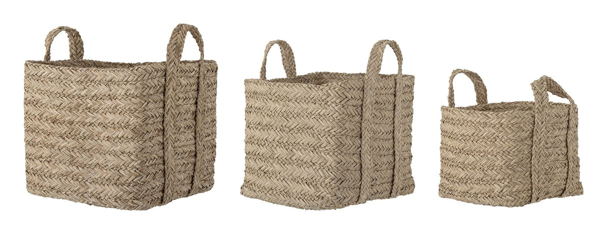 Bloomingville Kayes Basket Set of 3, Seagrass