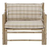 Bloomingville Corfu Lounge Chair med puter, bambus