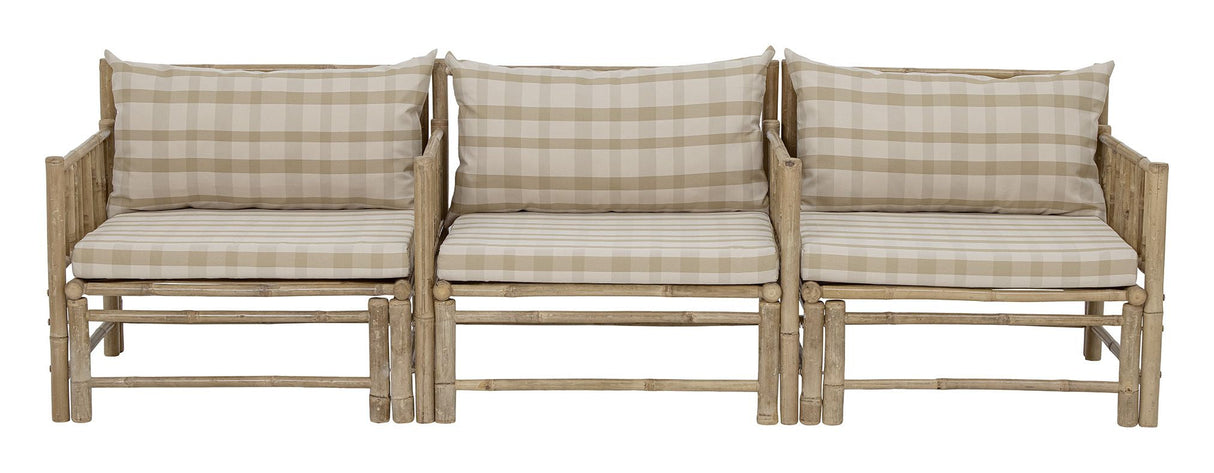 Bloomingville Corfu Lounge Chair med puter, bambus