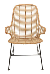 Bloomingville Lake Lounge Chair in Rattan, Nature