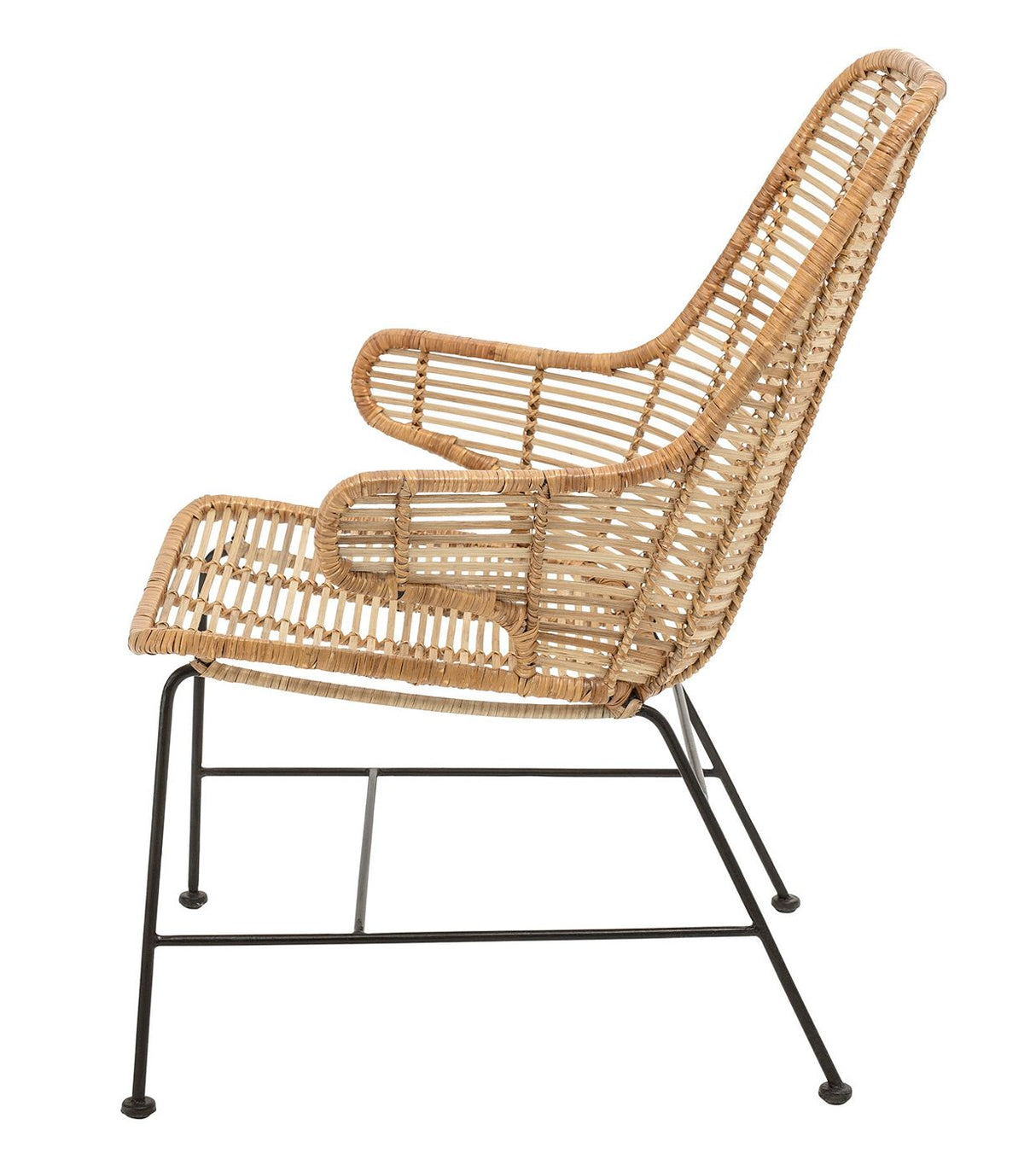 Bloomingville Lake Lounge Chair in Rattan, Nature