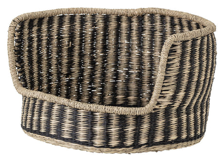 Bloomingville Lenina DogsBasket Black, Seagrass