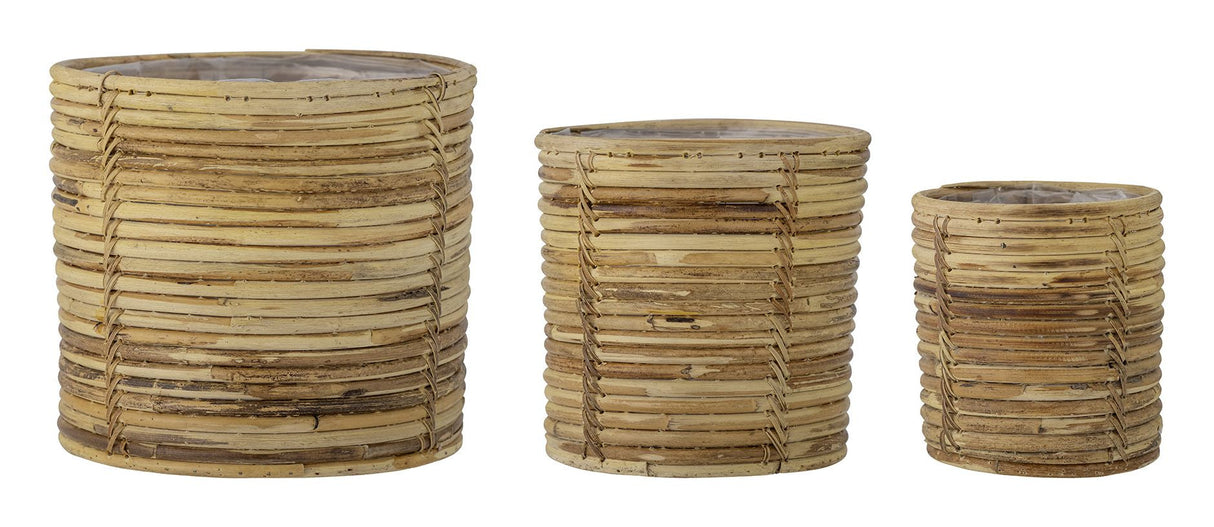 Bloomingville Linoa Basket Set of 3, Nature