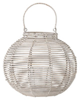 Bloomingville Malua Lantern W. glass, hvitt, rotting