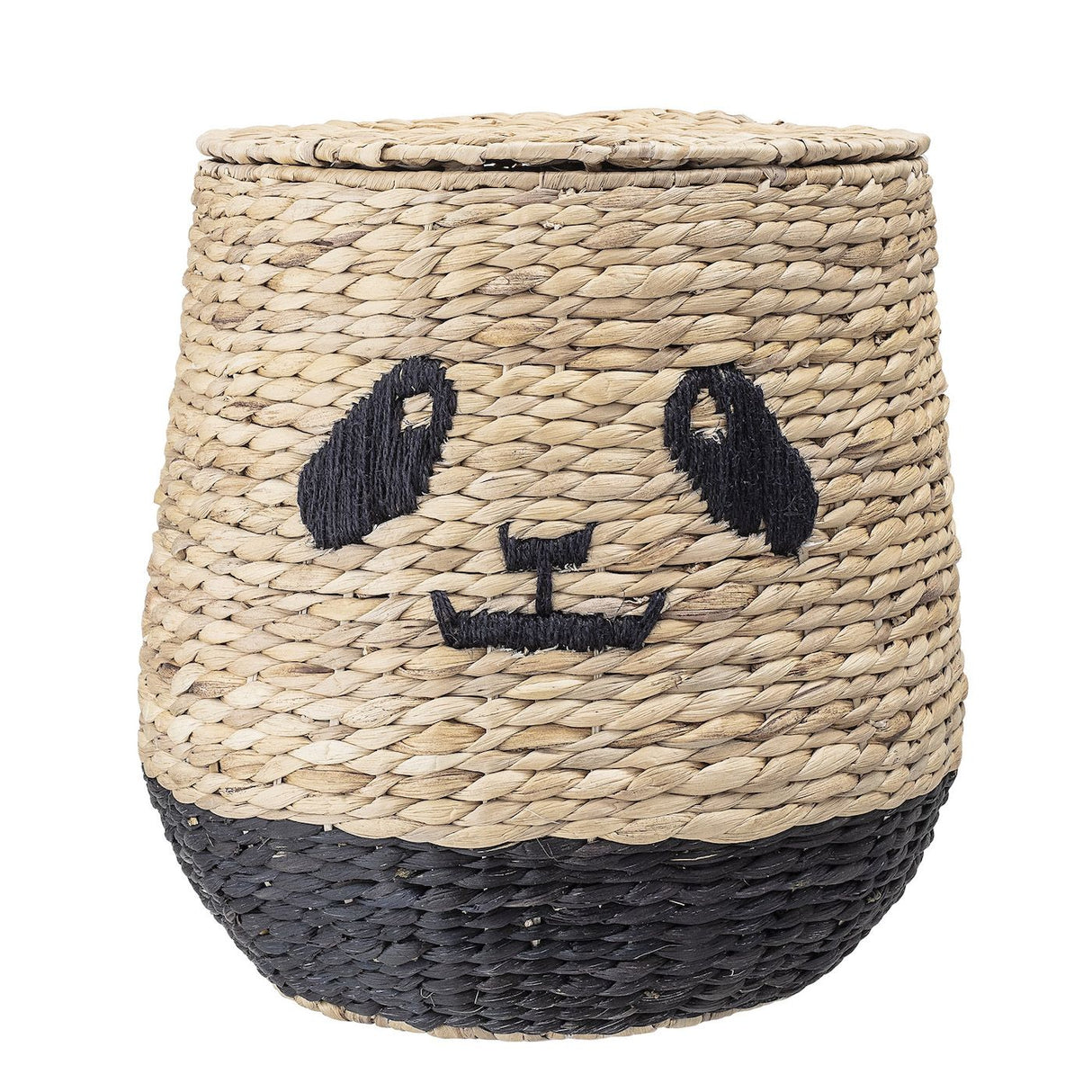 Bloomingville Mini Basket w. Lokk, natur/svart