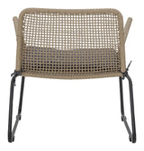 Bloomingville Mundo Lounge Chair med pute, Brown Metal