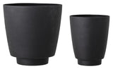 Bloomingville Nordic Flower Pot, Black Metal