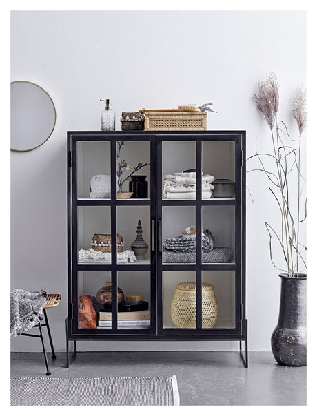 Bloomingville Opal Vitrine Cabinet, svart