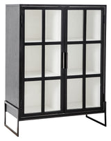 Bloomingville Opal Vitrine Cabinet, svart