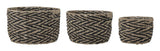 Bloomingville Othilde Basket Set of 3, Seagrass