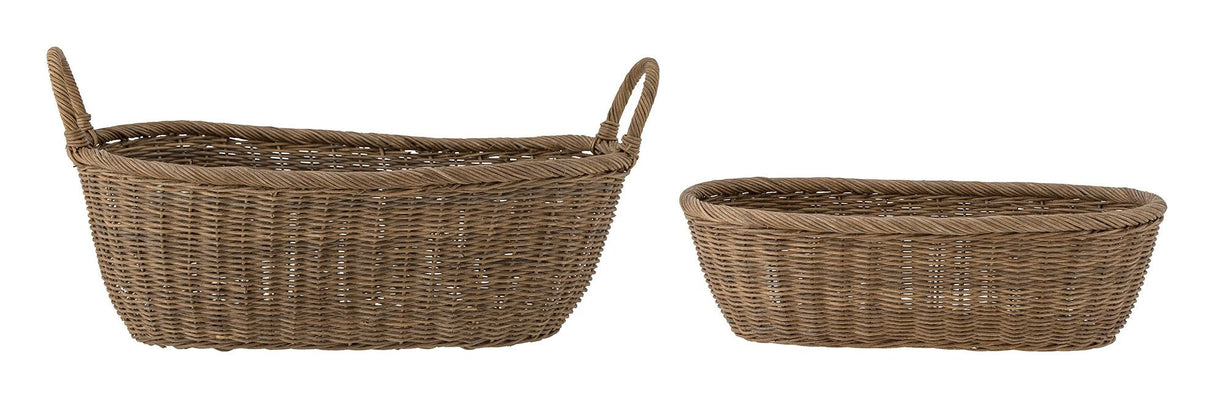 Bloomingville Somma Basket Set of 2, Brown