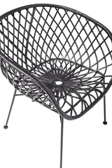 Bloomingville Dining Chair, Black Rattan