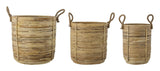 Bloomingville Tesser Basket Set of 3, Nature