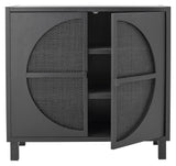 Bloomingville Trento Cabinet, Black, Gmelina Wood