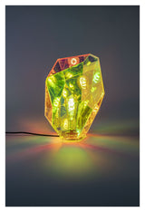 Diamant kjære bordlampe, holografisk