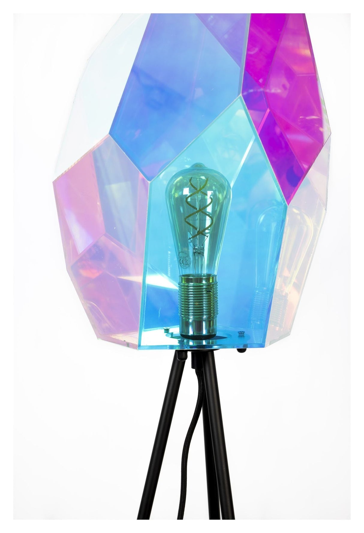 Diamant kjære gulvlampe, holografisk