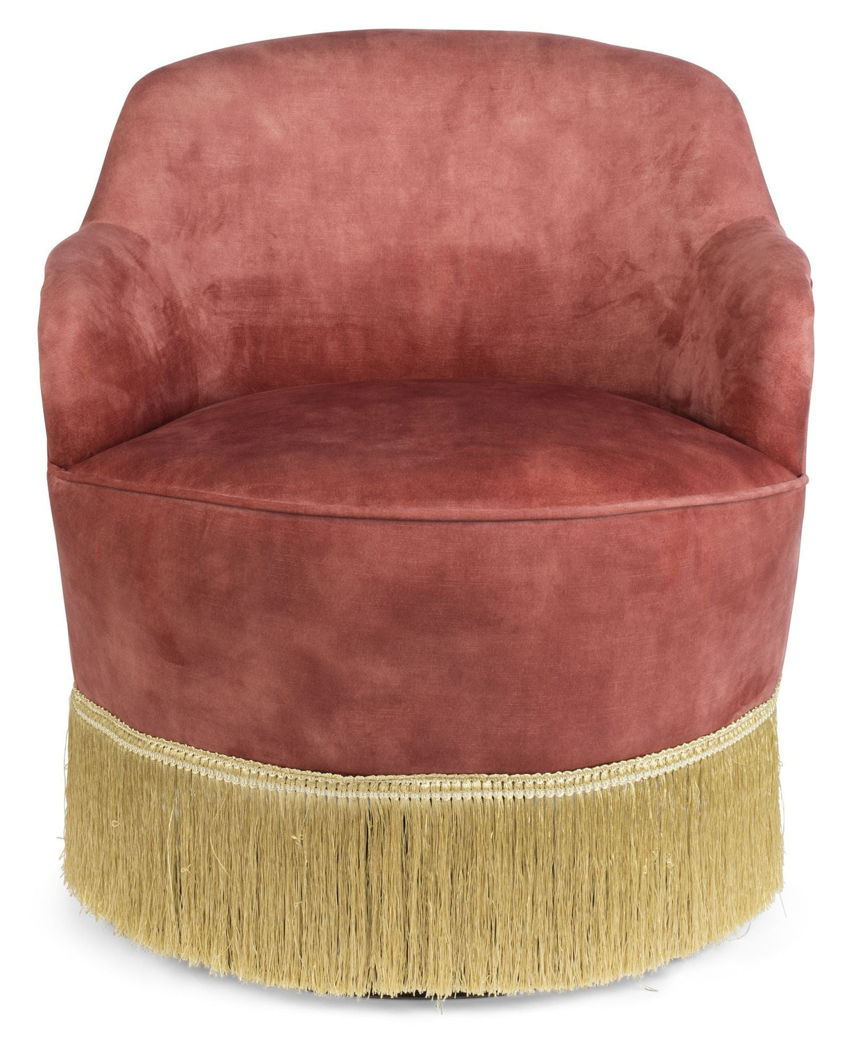 Fringe Me Up Lounge Chair, Rosa Velor