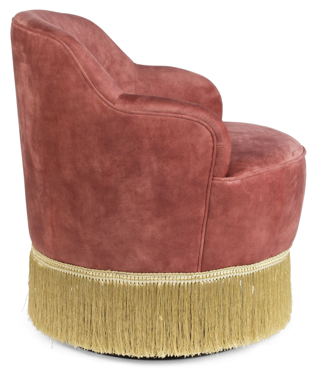 Fringe Me Up Lounge Chair, Rosa Velor