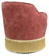 Fringe Me Up Lounge Chair, Rosa Velor