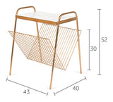 Hold det ryddig sidebord - messing