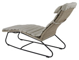 Akleja Sun Trolley med pute, Beige Polyrattan