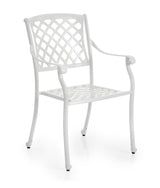 BRAFAB Arras Garden Chair med armlener, hvit