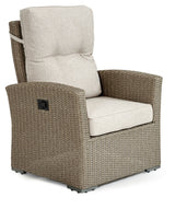 Brafab Ashfield Lounge Chair, Beige Polyrattan