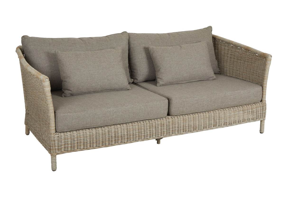 Aster 3-pers. Sofa med puter, beige 