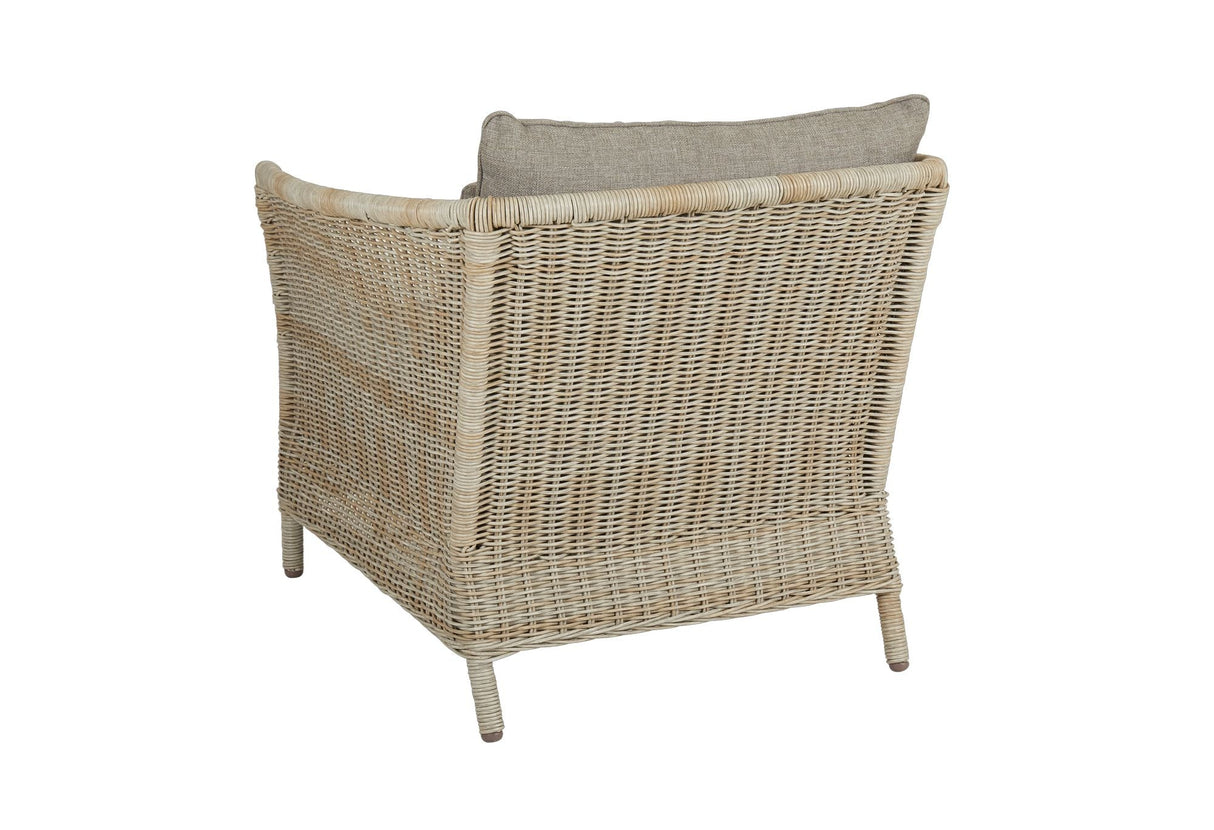 Aster loungestol med puter, beige 