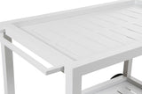 BRAFAB Belfort Roller Table, White