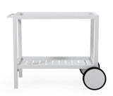 BRAFAB Belfort Roller Table, White