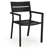 Brafab Delia Garden Chair m/armlener, matte svart