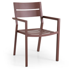 Brafab Delia Garden Chair m/armlener, rust rød