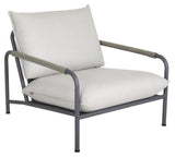 Lerberget Lounge Chair med puter, Grå 