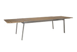 Naos Garden Table Teak, rustfritt stål, 220/320x100