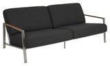 Brafab naos rustfritt stål Lounge Bed/Gray Black Pute