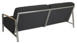 Brafab naos rustfritt stål Lounge Bed/Gray Black Pute