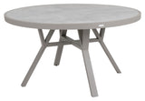 Brafab Samvaro Garden Table med glass Ø140, beige/khaki