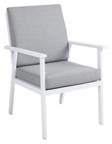 Brafab Samvaro Garden Chair med armlener, hvit