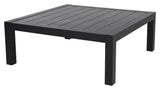 Stettler Lounge Table, 112x112, Black Metal