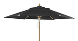 Brafab Trieste Parasol Ø250, svart/natur