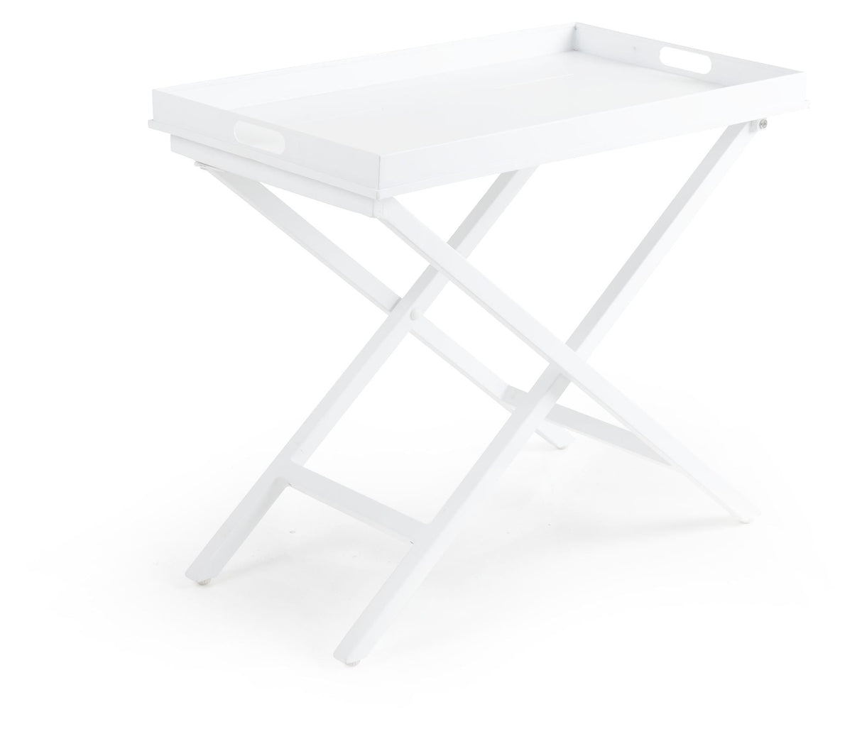 Brafab Vero Folding Table m/Tray 70x40, White