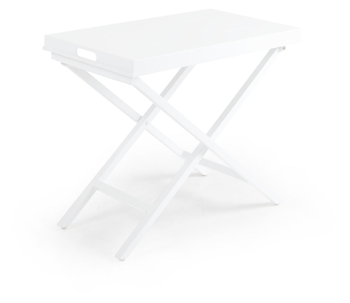 Brafab Vero Folding Table m/Tray 70x40, White