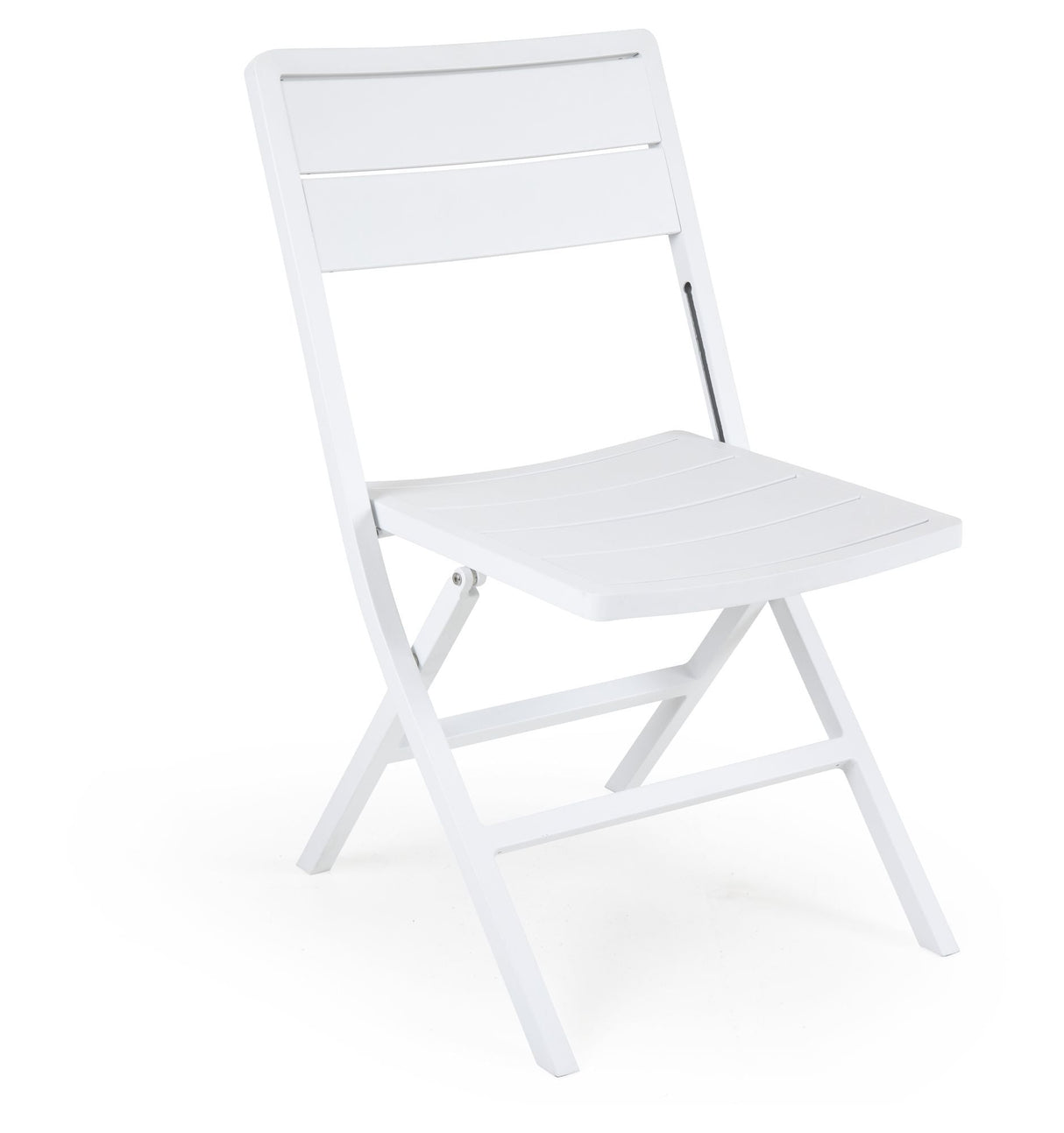 Brafab Wilkie Folding Chair, White Aluminium